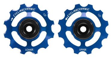 CyclingCeramic Polea Ruedas para Shimano 12V 9200/8200 Azul