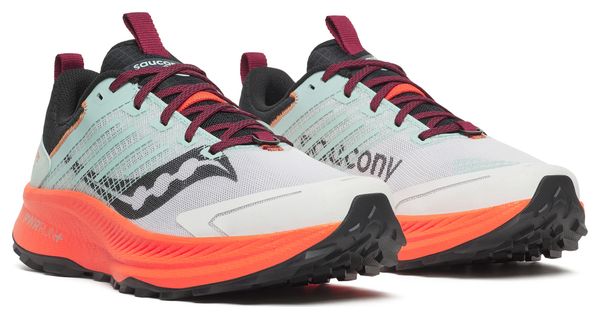 Zapatillas Trail Saucony Ride TR2 Blanco/Naranja Hombre