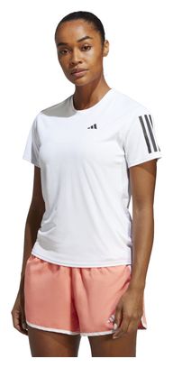 Camiseta de manga corta adidas running Own The Run Blanca Mujer