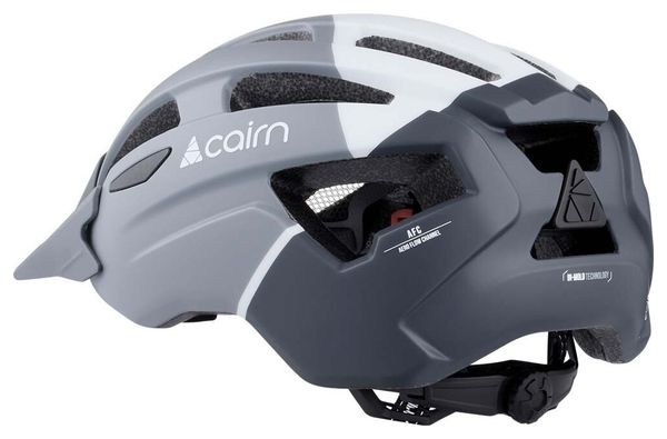 Cairn PRISM XTR II Unisex-Mountainbike-Helm Hellgrau/Dunkelgrau