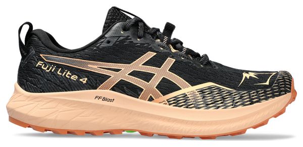 Asics Fuji Lite 4 Zwart Koraal Damesschoenen