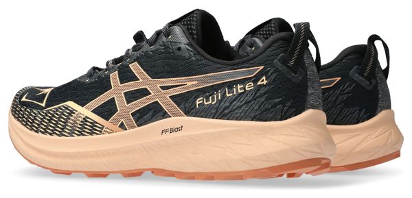 Asics Fuji Lite 4 Zwart Koraal Damesschoenen