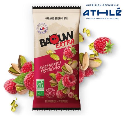 Baouw Extra Framboos / Pistache Energiereep 50g
