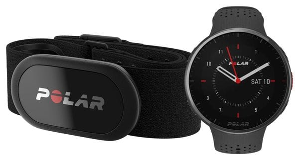 GPS-Uhr Polar Pacer Pro Grau Carbon + Herzfrequenzgurt H10