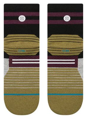 Stance Performance Minimal Light Wool Quarter Socks Black / Green