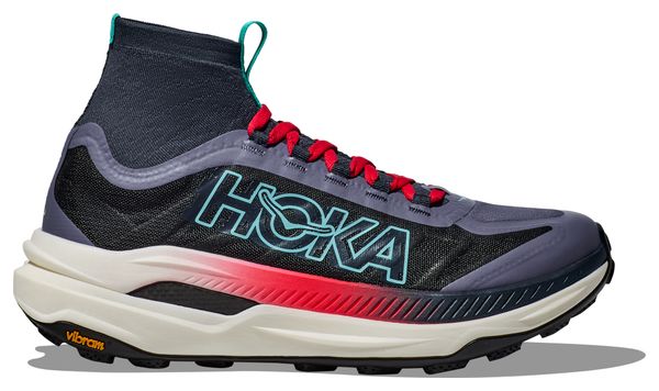 Hoka Tecton X 3 Trail Shoes Blue/Red Uomo