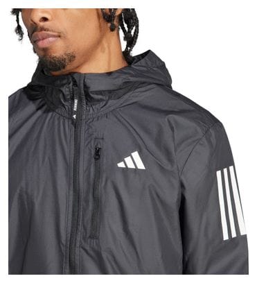 Chaqueta Cortaviento adidas Own The Run Negra Hombre