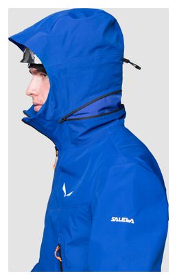 Chaqueta impermeable Salewa Ortles 3L Gore-Tex Azul