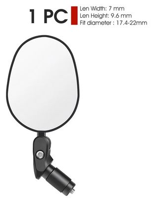 Rétroviseur de Vélo Grand Angle 360° Rotation Guidon
