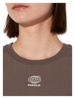 Smooth Operator 2.0 Circle Crop Top in Brown for Women