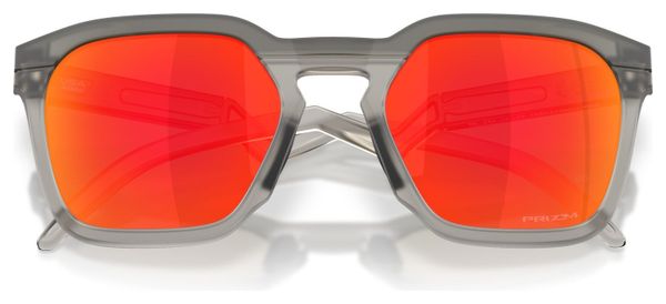 Lunettes Oakley - HSTN SQ Matte Grey Smoke/Prizm Ruby/Ref : OO9533-0254