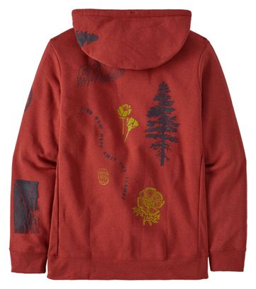 Unisex Patagonia Pyrophytes Uprisal Hoody Rojo