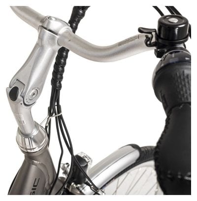 Vélo de ville électrique 28  Femme Basic 7 vitesses gris Vogue