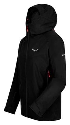 Wasserdichte Jacke Women Salewa Puez Gore-Tex Paclite Schwarz