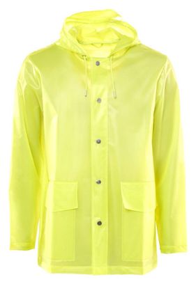 Rains LTD Short Hooded Coat Foggy Neon Yellow