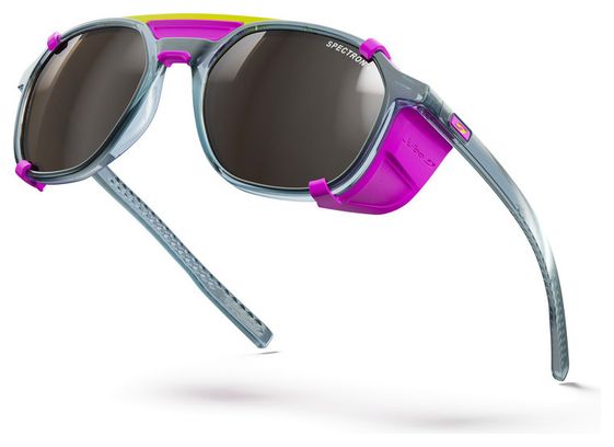 Occhiali Julbo Slack Cover - Spectron 4 - Translucent Brilliant Blue/Pink