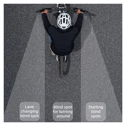 Rétroviseur de vélo en acier inoxydable à rotation 360° - Côté droit