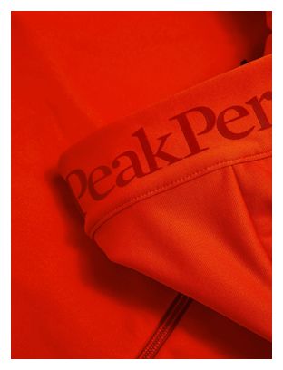 Veste polaire à capuche Peak Performance Rider Essentials Orange Homme
