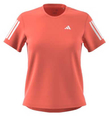adidas Own The Run Coral Women's Short Sleeve Jersey