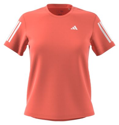 adidas Running Short Sleeve Shirt Own The Run Coral Women