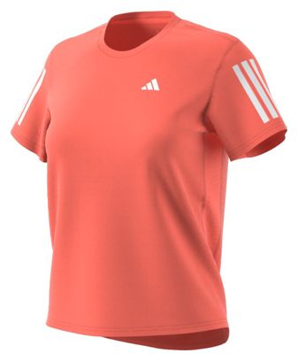 adidas Own The Run Coral Women's Short Sleeve Jersey