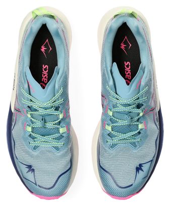 Asics Fujispeed 2 Blue Pink Women's Trail Shoes