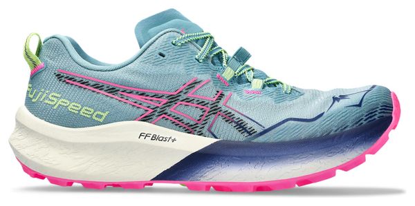 Chaussures Trail Asics Fujispeed 2 Bleu/Rose Femme