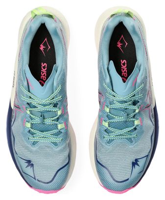 Chaussures Trail Asics Fujispeed 2 Bleu/Rose Femme