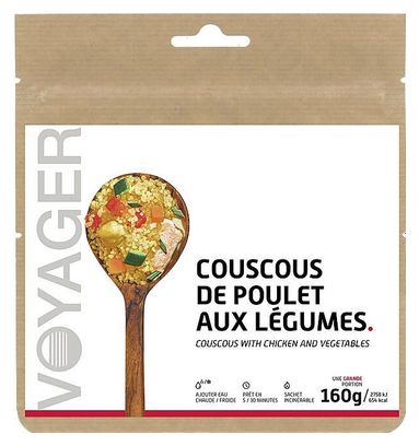 Lyophilis Voyager Couscous con pollo e verdure 160g