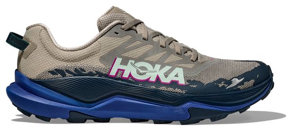 Hoka Torrent 4 Trailschoenen Beige/Blauw Heren