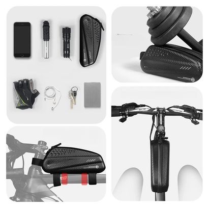 Waterproof bike frame bag 1L black WILD MAN