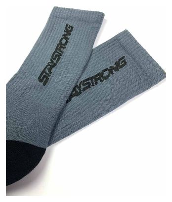 CHAUSSETTES STAYSTRONG WORD GREY