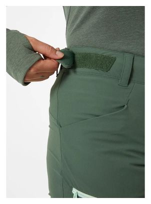 Pantalón corto de senderismo Helly Hansen Blaze Softshell Verde para mujer