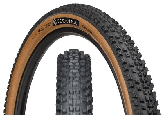 Pneu VTT Teravail Ehline 27.5'' Tubeless Ready Souple Light & Supple Flancs Beiges Tan