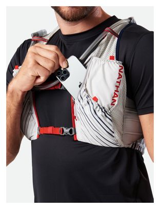 Nathan Pinnacle 12 Bolsa de Hidratación Unisex Gris/Rojo