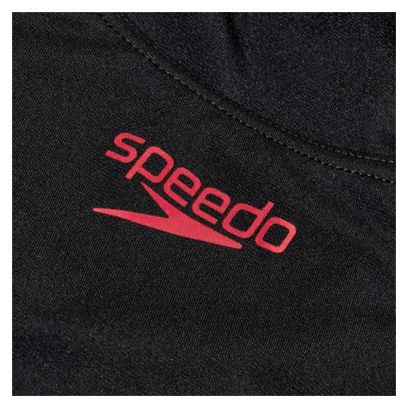 Speedo ECO+ Placement Muscleback Einteiliger Badeanzug Schwarz/Rot