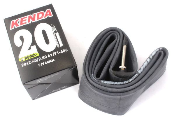 Chambre à air de vélo KENDA 20 pouces x 2 4 -2 8 pouces PLUS FV