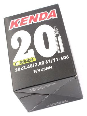 Fahrradschlauch KENDA 20 x 2,4–2,8 Zoll PLUS FV