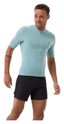 Camiseta de manga corta Compressport Trail Racing Postural azul para hombre