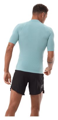 Camiseta de manga corta Compressport Trail Racing Postural azul para hombre