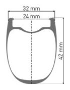 Roue Arrière DT Swiss HGC 1400 Spline 42 Disc 650 | 12x142mm | Centerlock