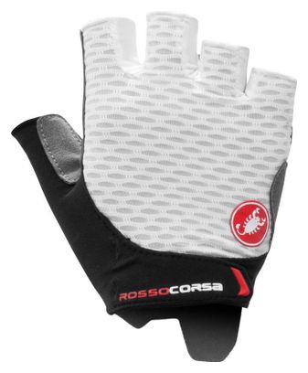 Castelli Rosso Corsa 2 Women&#39;s Gloves White / Black