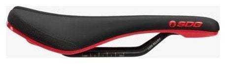 Selle SDG Bel-Air V3 - Rails aluminium noir/rouge