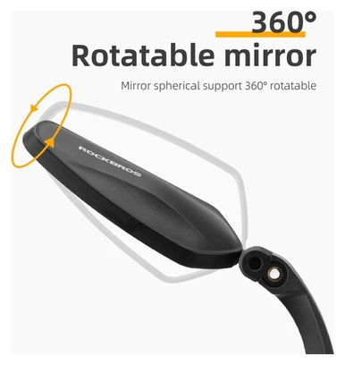 Rétroviseur de vélo ROCKBROS  à rotation 360°