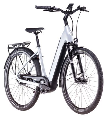 Cube Supreme Hybrid Deluxe SLX 625 Easy Entry Electric City Bike Enviolo Trekking Belt 625 Wh 700 mm Polar Grey 2025