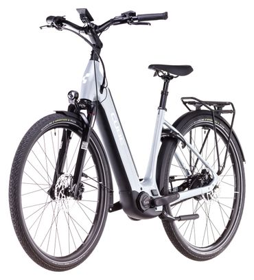 Cube Supreme Hybrid Deluxe SLX 625 Easy Entry Electric City Bike Enviolo Trekking Belt 625 Wh 700 mm Polar Grey 2025