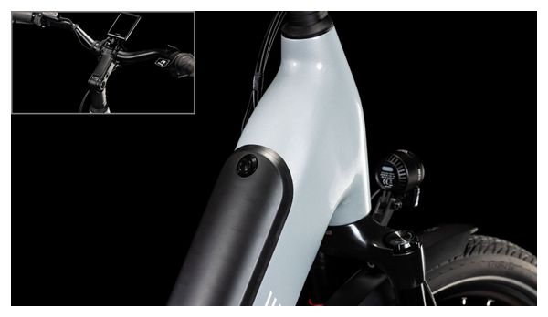 Cube Supreme Hybrid Deluxe SLX 625 Easy Entry Electric City Bike Enviolo Trekking Belt 625 Wh 700 mm Polar Grey 2025