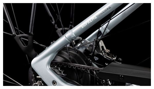 Cube Supreme Hybrid Deluxe SLX 625 Easy Entry Electric City Bike Enviolo Trekking Belt 625 Wh 700 mm Polar Grey 2025