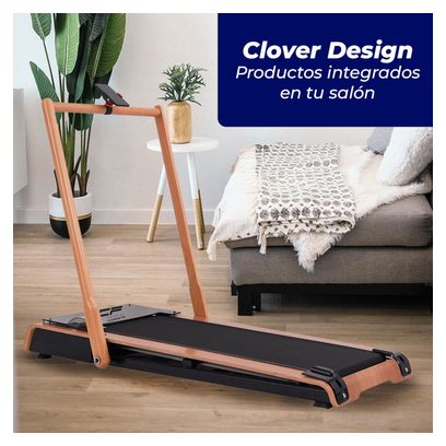 Clover Fitness Tapis de Course Intelligent B6 – Compact  Silencieux  Connecté pour Révolutionner Votre Entraînement à Domicile