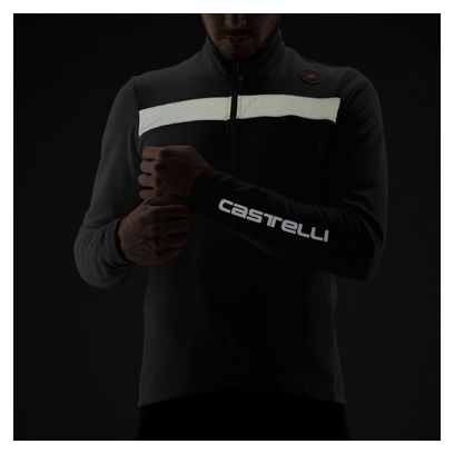 Castelli Puro 3 Fz Electric Lime Green Long Sleeve Jersey